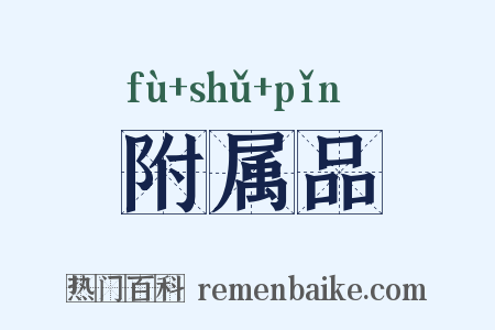 附属品是什么意思的图片